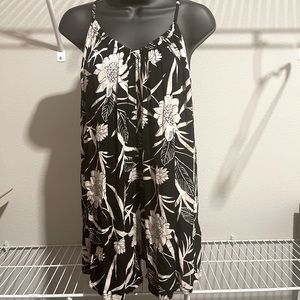 Billabong spaghetti strap floral romper